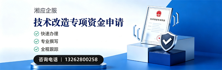 技术改造专项资金申报服务